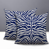 Eden Zebra Print Indoor/Outdoor Reversible Square Pillow