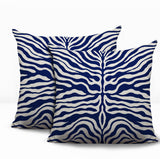 Eden Zebra Print Indoor/Outdoor Reversible Square Pillow