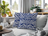 Eden Zebra Print Indoor/Outdoor Reversible Square Pillow