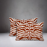 Eden Zebra Print Indoor/Outdoor Reversible Rectangular Pillow
