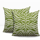 Eden Zebra Print Indoor/Outdoor Reversible Square Pillow
