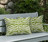 Eden Zebra Print Indoor/Outdoor Reversible Rectangular Pillow
