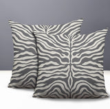 Eden Zebra Print Indoor/Outdoor Reversible Square Pillow