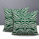 Eden Zebra Print Indoor/Outdoor Reversible Square Pillow