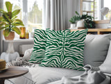 Eden Zebra Print Indoor/Outdoor Reversible Square Pillow