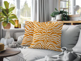 Eden Zebra Print Indoor/Outdoor Reversible Square Pillow