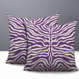 Eden Zebra Print Indoor/Outdoor Reversible Square Pillow