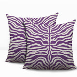 Eden Zebra Print Indoor/Outdoor Reversible Square Pillow