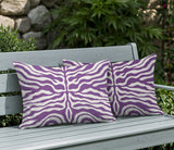 Eden Zebra Print Indoor/Outdoor Reversible Rectangular Pillow