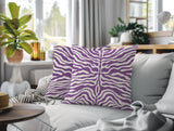 Eden Zebra Print Indoor/Outdoor Reversible Square Pillow