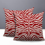 Eden Zebra Print Indoor/Outdoor Reversible Square Pillow