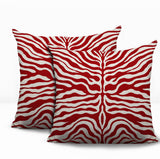 Eden Zebra Print Indoor/Outdoor Reversible Square Pillow