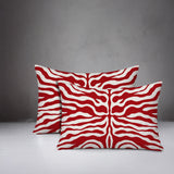 Eden Zebra Print Indoor/Outdoor Reversible Rectangular Pillow