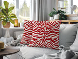 Eden Zebra Print Indoor/Outdoor Reversible Square Pillow