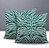 Eden Zebra Print Indoor/Outdoor Reversible Square Pillow