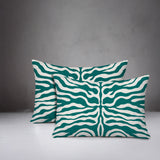 Eden Zebra Print Indoor/Outdoor Reversible Rectangular Pillow