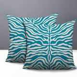 Eden Zebra Print Indoor/Outdoor Reversible Square Pillow