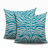 Eden Zebra Print Indoor/Outdoor Reversible Square Pillow