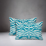 Eden Zebra Print Indoor/Outdoor Reversible Rectangular Pillow