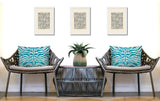 Eden Zebra Print Indoor/Outdoor Reversible Rectangular Pillow