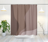 Edo Waves Abstract and Ombre Shower Curtain