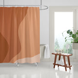 Edo Waves Abstract and Ombre Shower Curtain