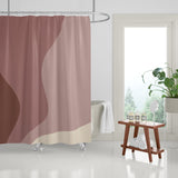 Edo Waves Abstract and Ombre Shower Curtain
