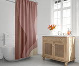 Edo Waves Abstract and Ombre Shower Curtain