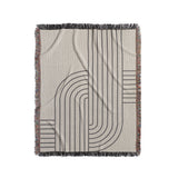 Eko Cotton Blend Blanket Throw in Gray, full view