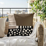 Ekon Abstract Reversible Indoor/Outdoor Square Pillow