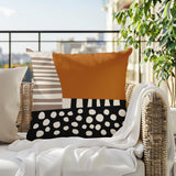 Ekon Abstract Reversible Indoor/Outdoor Square Pillow