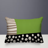 Ekon Abstract Reversible Indoor/Outdoor Rectangular Pillow