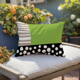 Ekon Abstract Reversible Indoor/Outdoor Rectangular Pillow