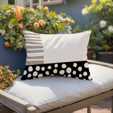 Ekon Abstract Reversible Indoor/Outdoor Rectangular Pillow