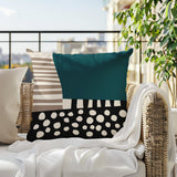 Ekon Abstract Reversible Indoor/Outdoor Square Pillow