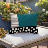 Ekon Abstract Reversible Indoor/Outdoor Rectangular Pillow