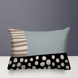 Ekon Abstract Reversible Indoor/Outdoor Rectangular Pillow