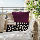 Ekon Abstract Reversible Indoor/Outdoor Rectangular Pillow