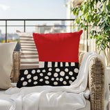 Ekon Abstract Reversible Indoor/Outdoor Rectangular Pillow