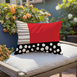 Ekon Abstract Reversible Indoor/Outdoor Rectangular Pillow