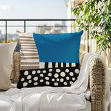 Ekon Abstract Reversible Indoor/Outdoor Square Pillow