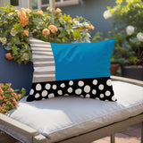 Ekon Abstract Reversible Indoor/Outdoor Rectangular Pillow