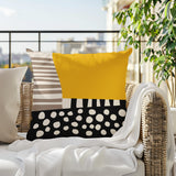 Ekon Abstract Reversible Indoor/Outdoor Square Pillow