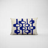 Elia Abstract Reversible Indoor/Outdoor Rectangular Pillow