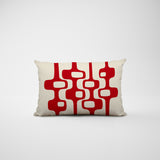 Elia Abstract Reversible Indoor/Outdoor Rectangular Pillow