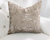 Eloise Figurative Reversible Indoor/Outdoor Square Pillow