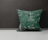 Eloise Figurative Reversible Indoor/Outdoor Square Pillow