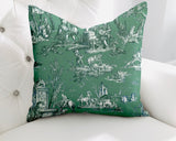Eloise Figurative Reversible Indoor/Outdoor Square Pillow