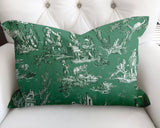 Eloise Figurative Reversible Indoor/Outdoor Rectangular Pillow