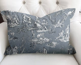 Eloise Figurative Reversible Indoor/Outdoor Rectangular Pillow